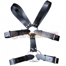 (DM819) Pure hand made real leather crotch strap bondage belt fetish equipment fetish wear